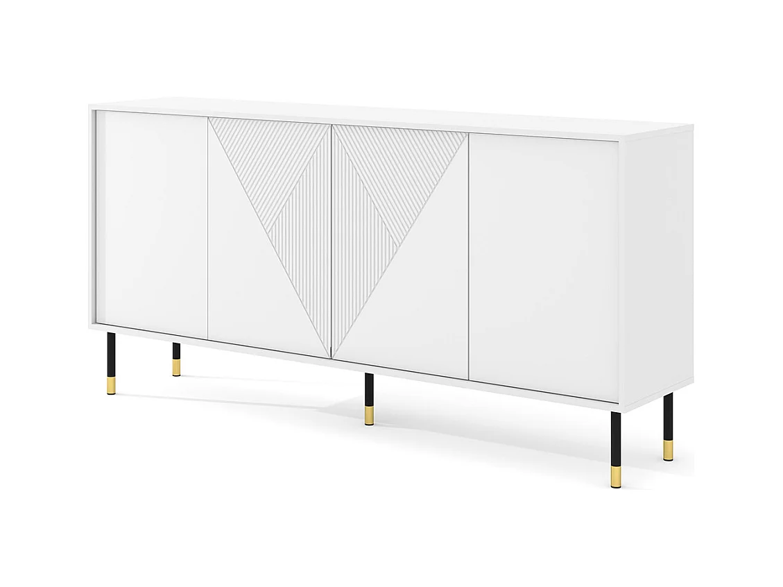 Buffet 4 ante Aglaé bianco 88cm