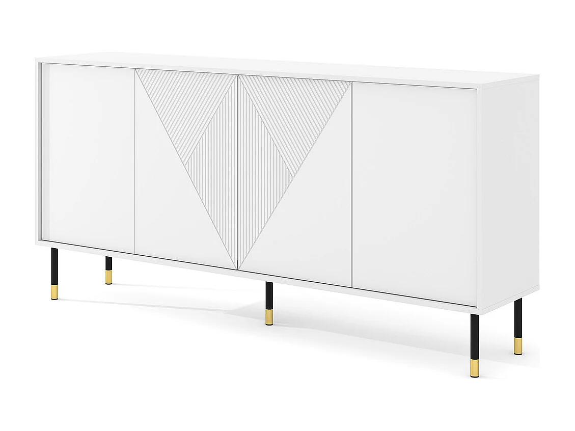 Aparador 4 portas Aglaé branco 88cm