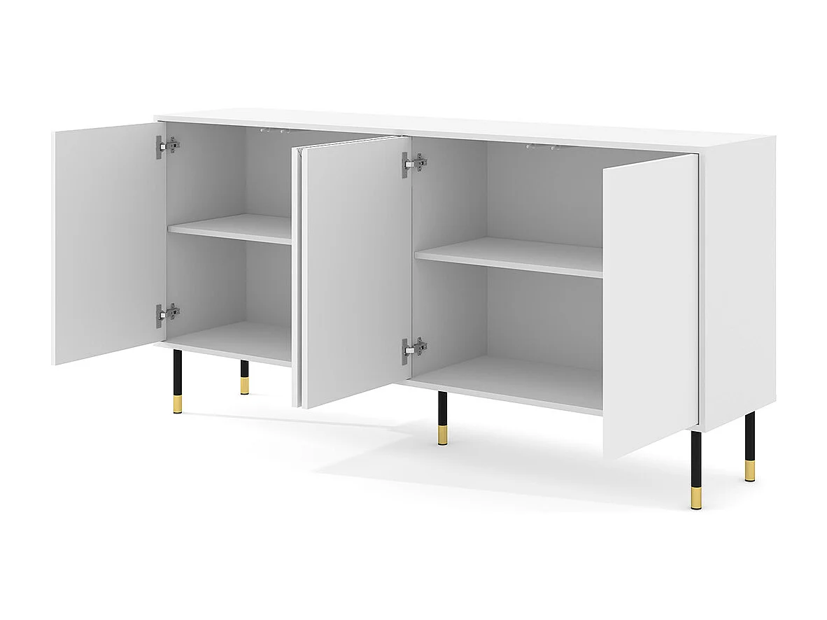 Aparador 4 portas Aglaé branco 88cm