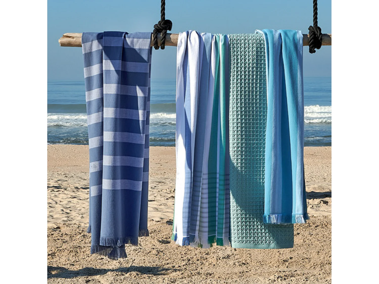Drap de plage 100x180 cm pur coton collection BARBAGIA orange