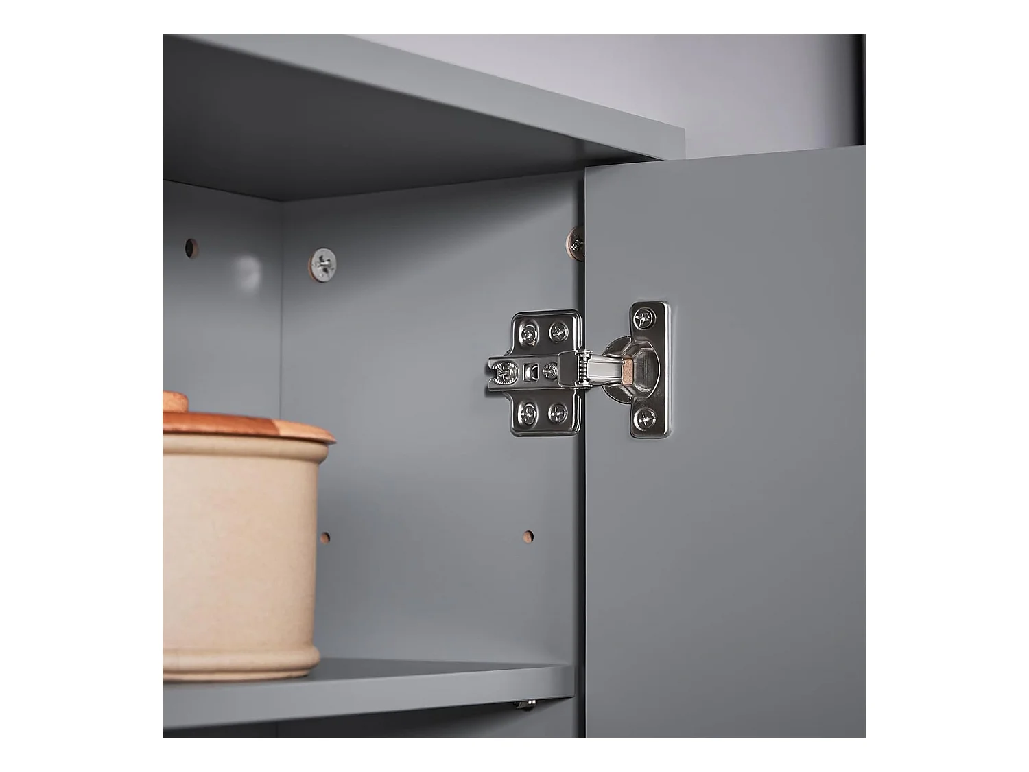 SoBuy BZR149-DG Armoire Murale avec Miroir pour Salle de Bain, Placard de Rangement Suspendu, Meuble Haut Salle de Bain avec Porte et 2 Compartiments Ouverts