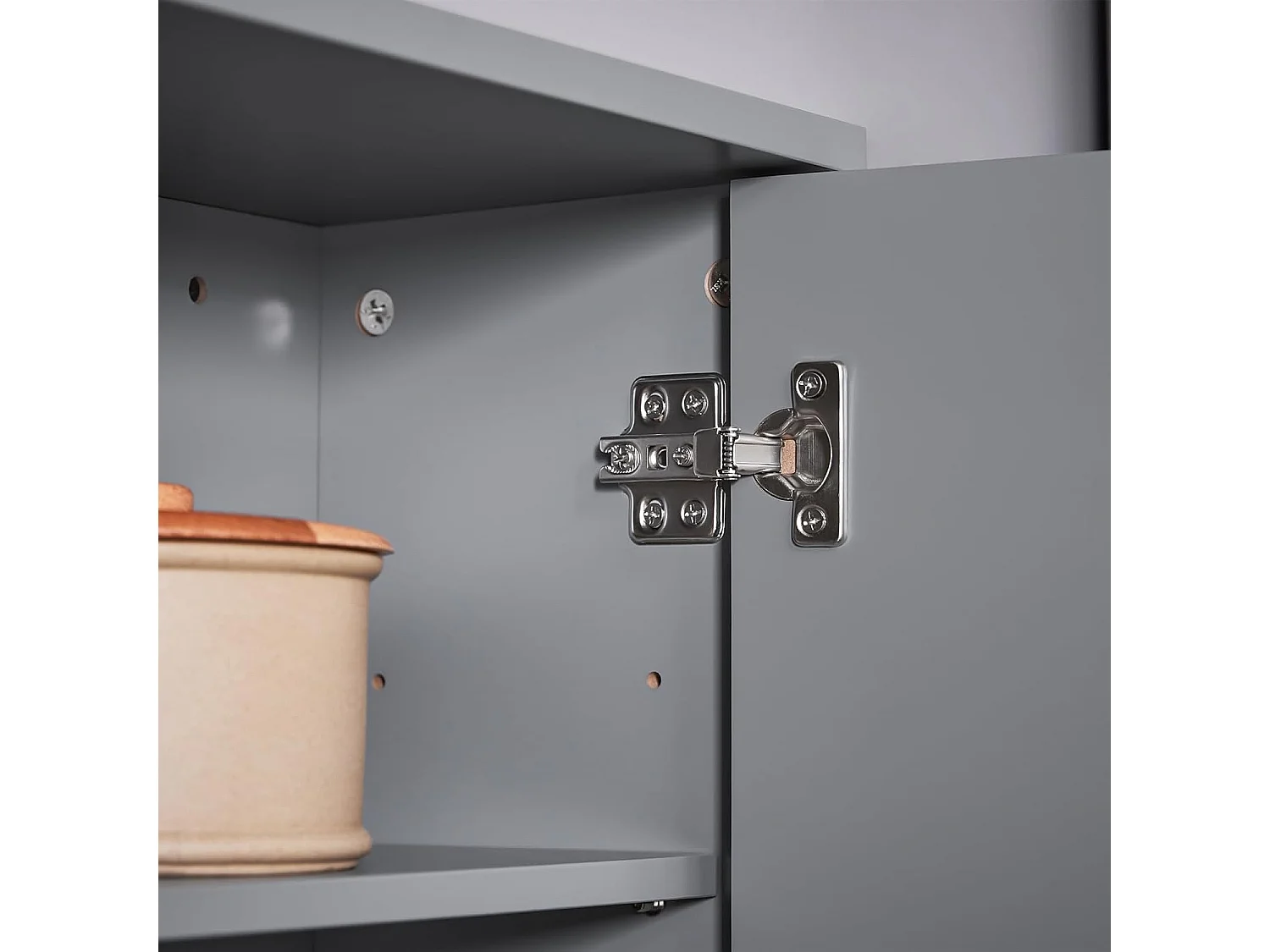 SoBuy BZR149-DG Armoire Murale avec Miroir pour Salle de Bain, Placard de Rangement Suspendu, Meuble Haut Salle de Bain avec Porte et 2 Compartiments Ouverts