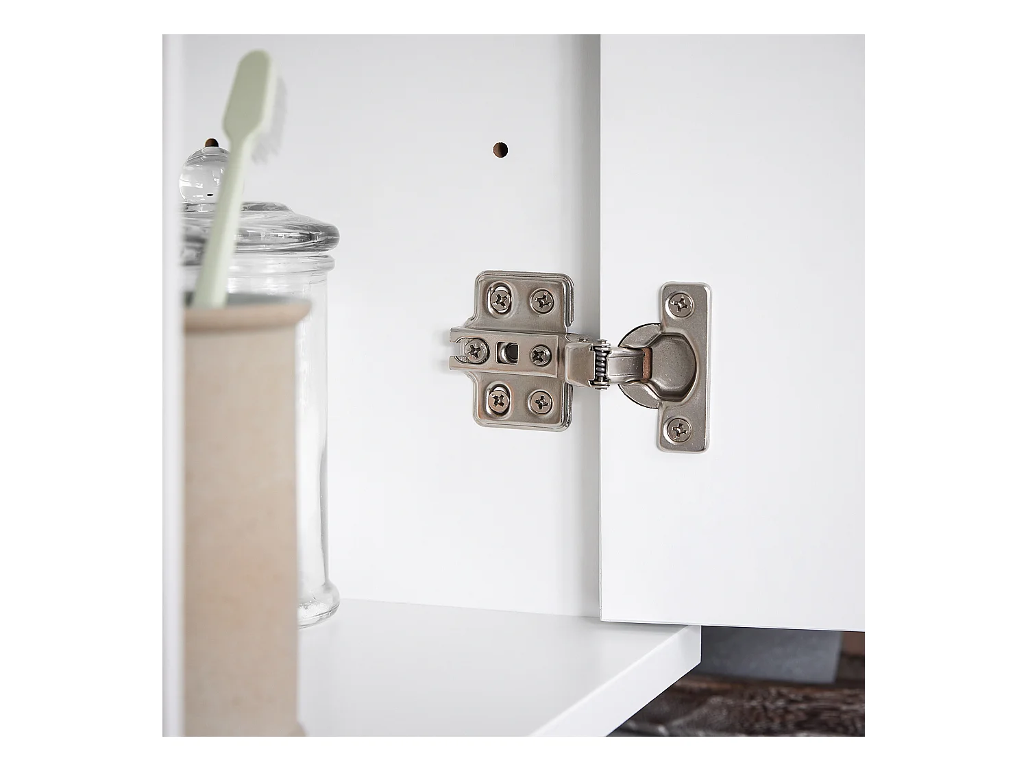 Meblościanka łazienkowa z lustrem, Szafka ścienna BZR149-W