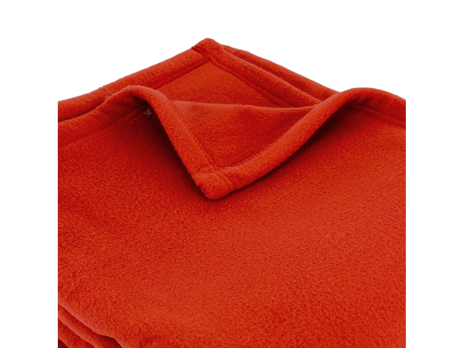 Couverture polaire 180x220 cm 100% Polyester 350 g/m2 TEDDY Rouge terracotta