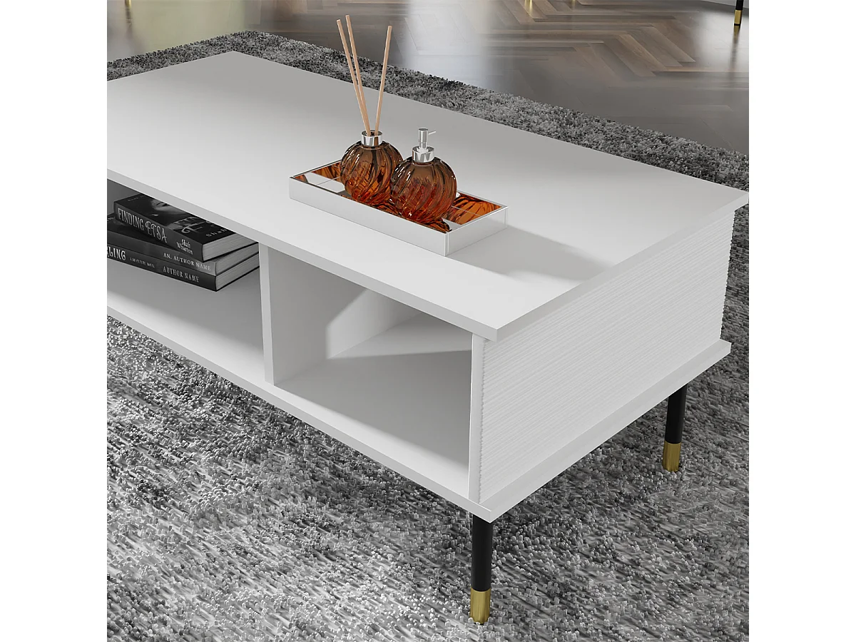 Mesa de centro Rani branco 45cm