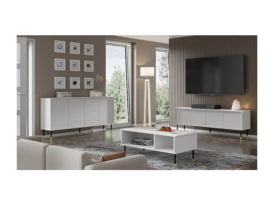 Mesa de centro Rani branco 45cm