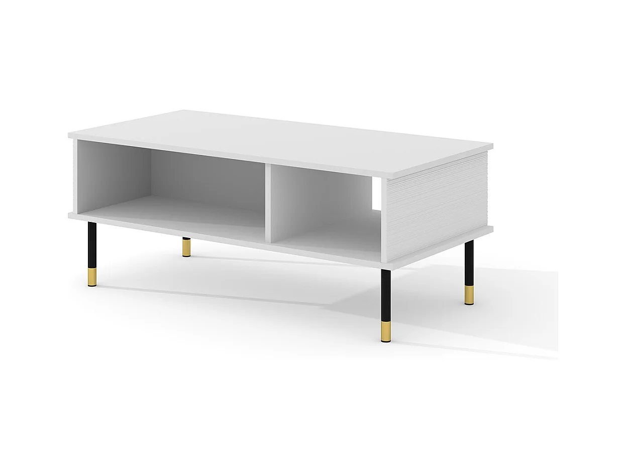 Table basse 110 cm Rani Blanc