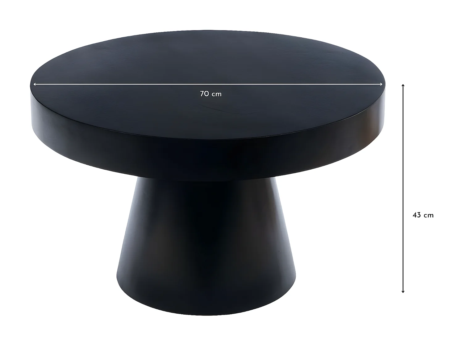 Table basse ronde en manguier D70 - CAMEROUN