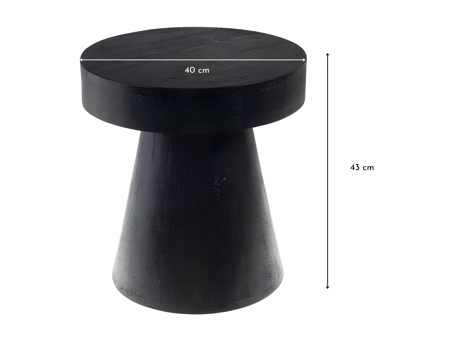 Table basse ronde en manguier D40 - CAMEROUN