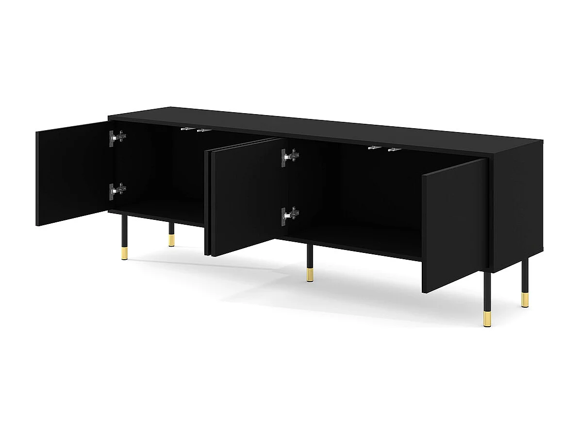 Aglaé Zwart 4-deurs 180 cm TV-meubel