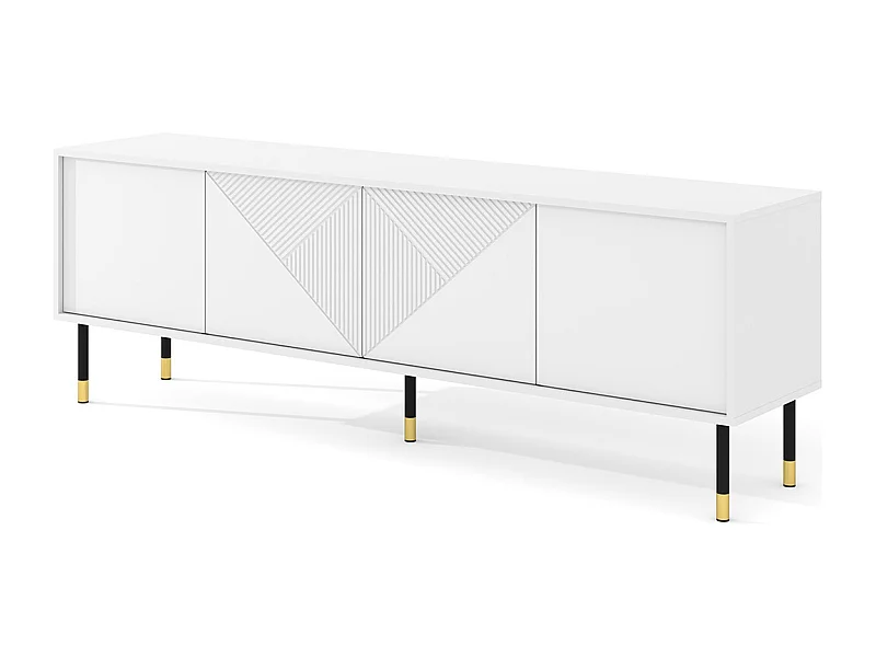 Móvel TV 4 portas Aglaé branco 180cm