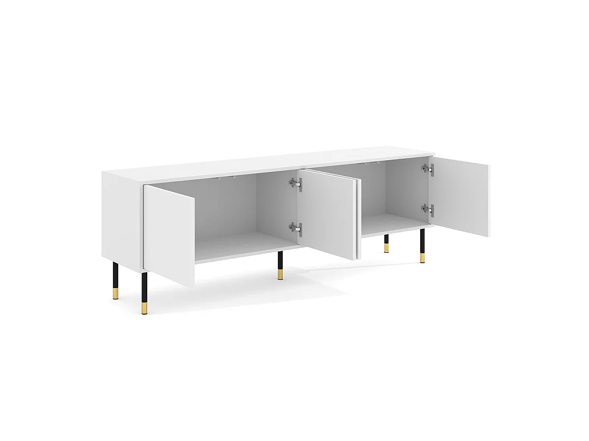 Aglaé biely 4-dverový 180 cm TV stojan