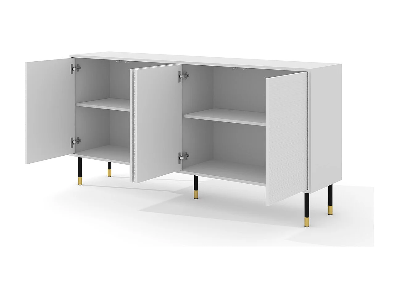 Buffet 4 portes Rani Blanc