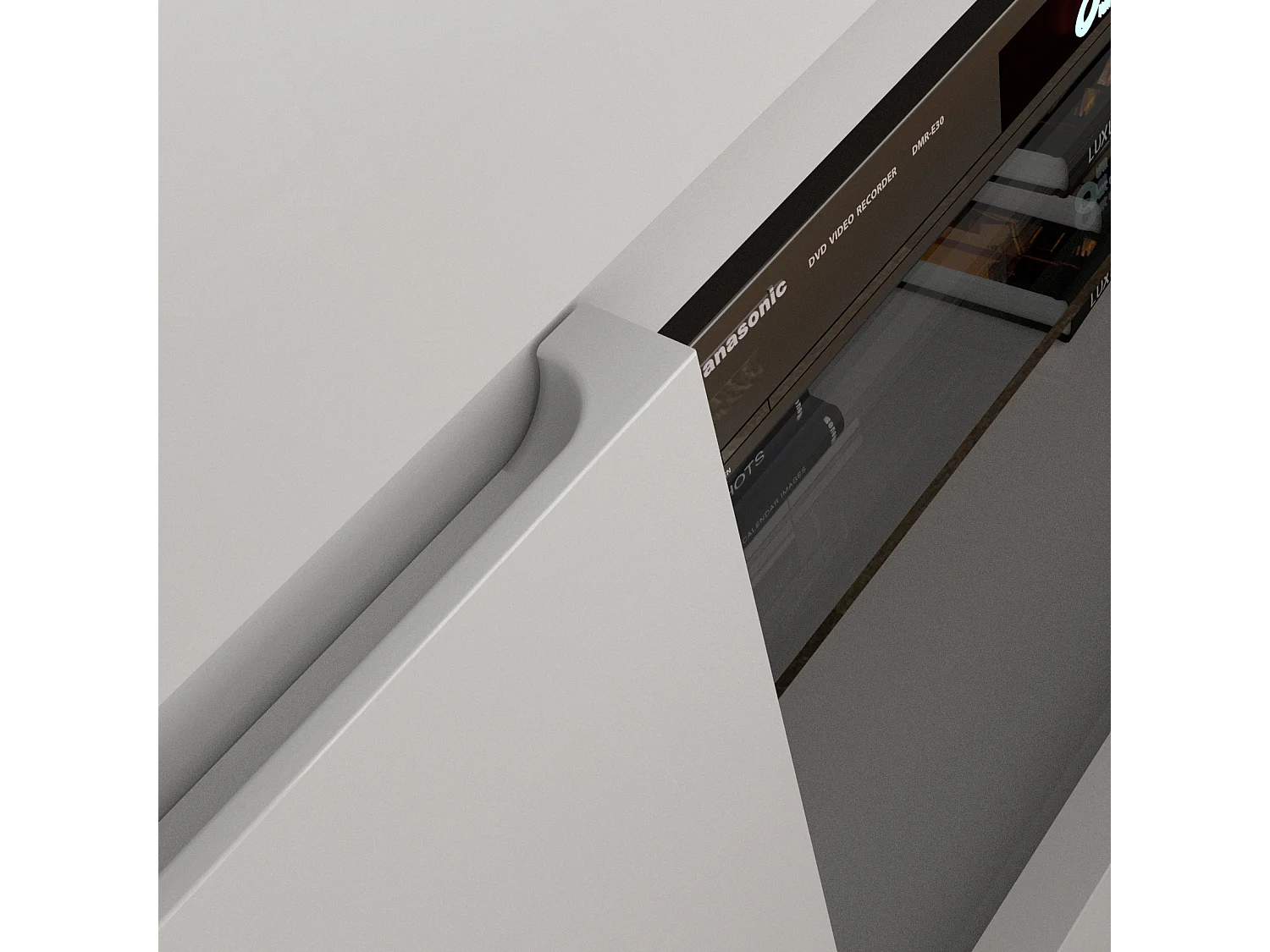 Olia Wit 3-deurs dressoir met 3 laden