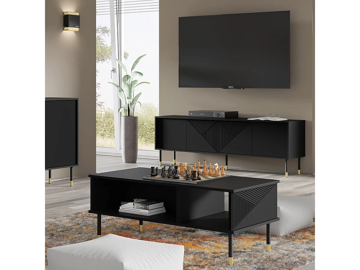 Table basse 110 cm Aglaé Noir