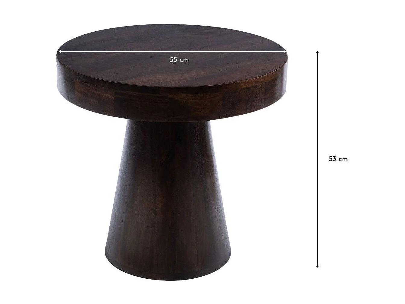 Table basse ronde en manguier D55 - CAMEROUN