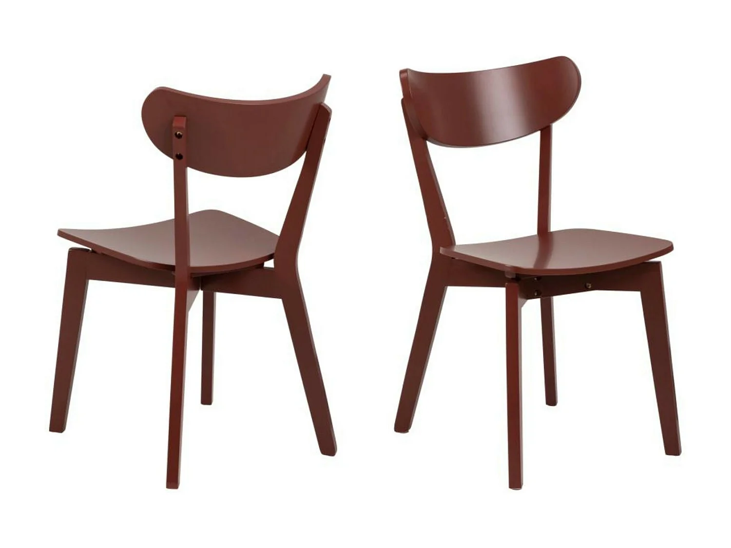 Chaises scandinaves en bois laqué (lot de 2) - LETA