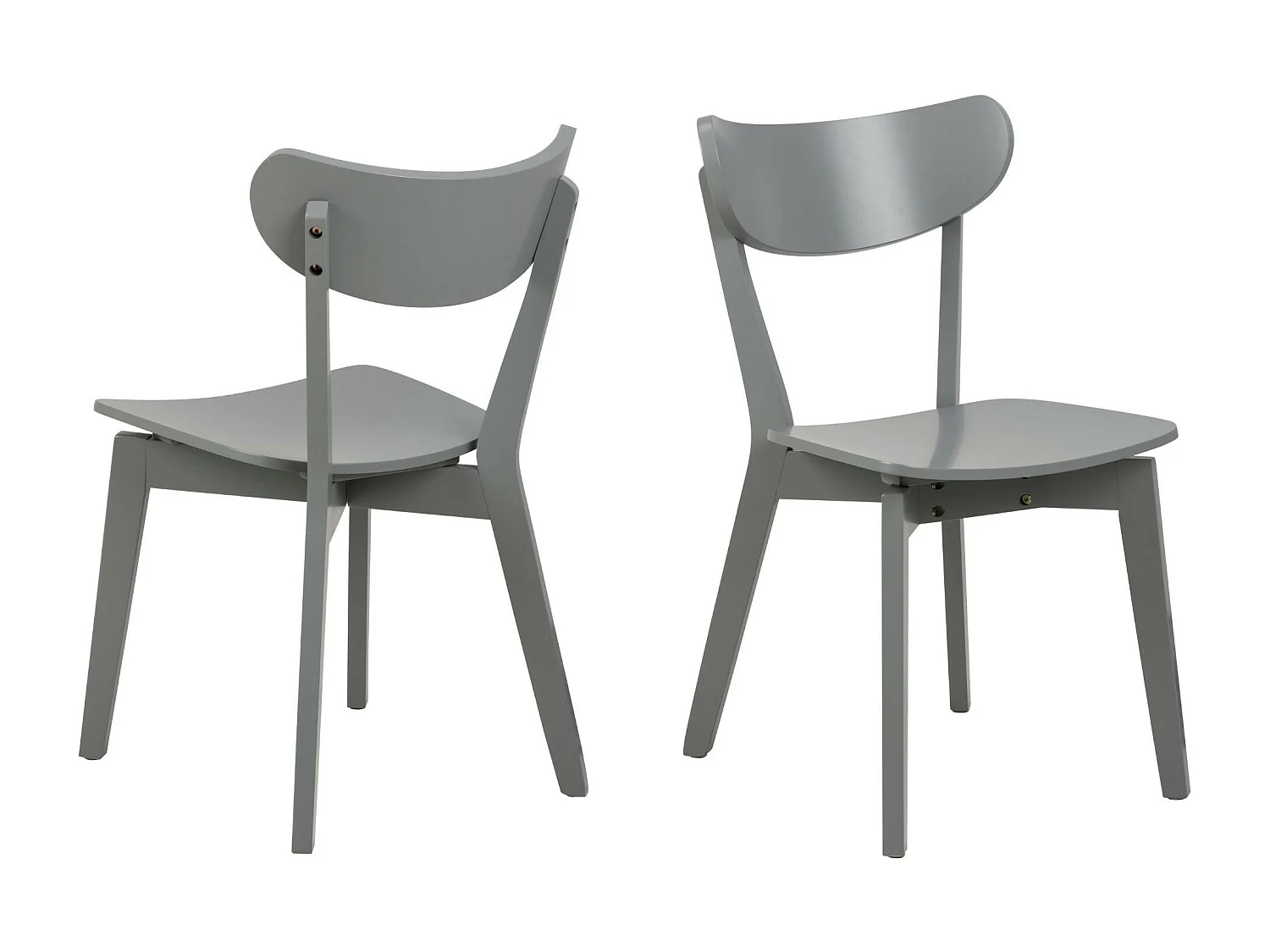 Chaises scandinaves en bois laqué (lot de 2) - LETA