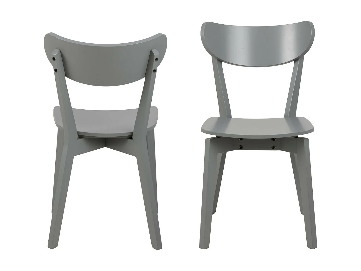 Chaises scandinaves en bois laqué (lot de 2) - LETA