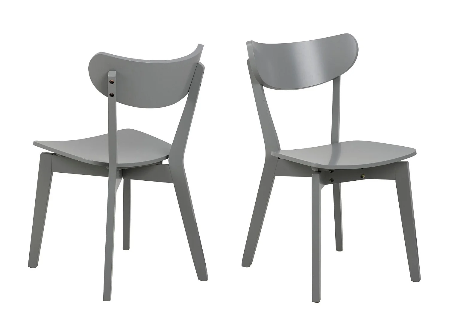 Chaises scandinaves en bois laqué (lot de 2) - LETA
