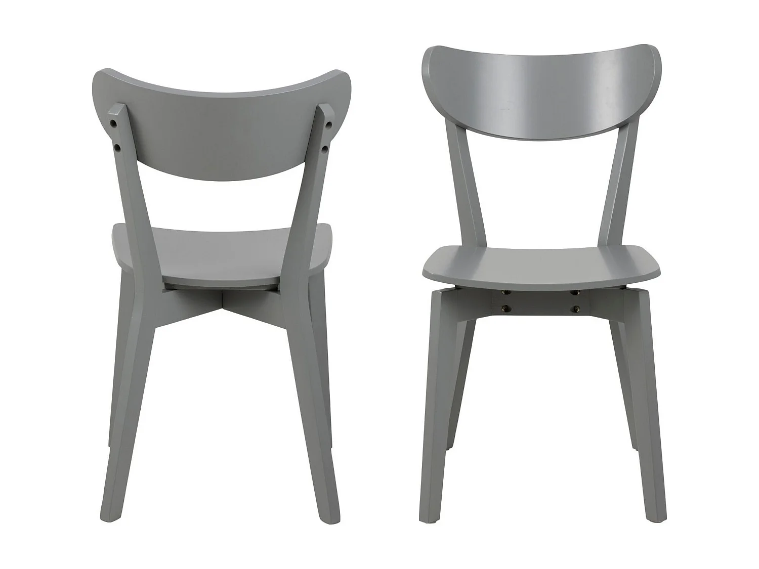 Chaises scandinaves en bois laqué (lot de 2) - LETA