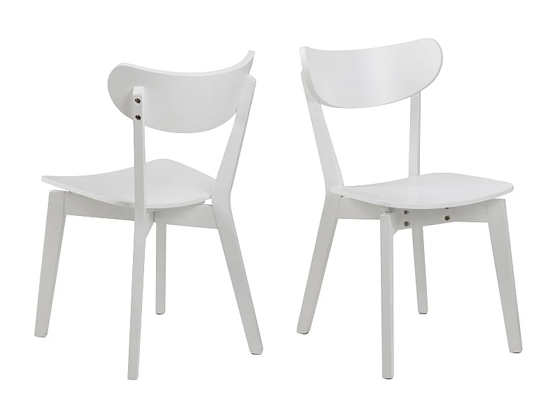 Chaises scandinaves en bois laqué (lot de 2) - LETA