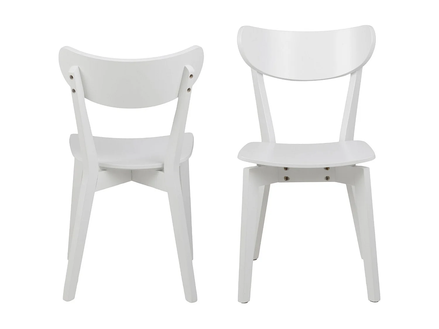 Chaises scandinaves en bois laqué (lot de 2) - LETA