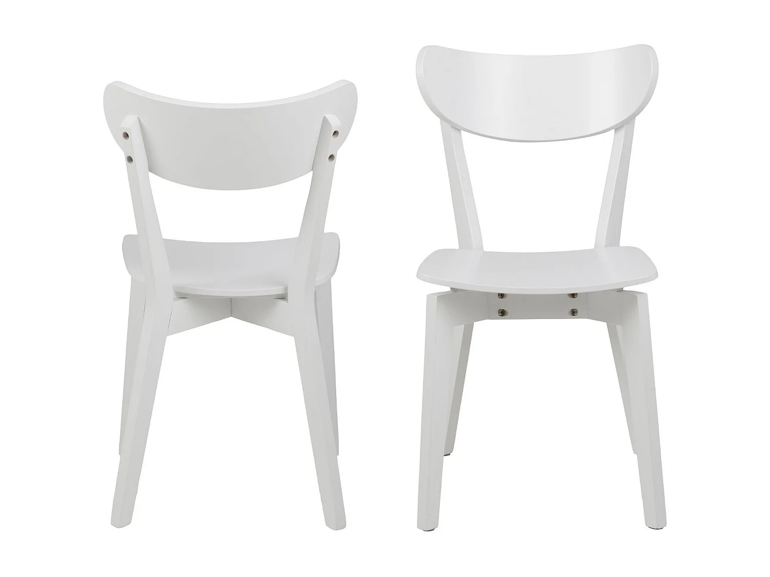 Chaises scandinaves en bois laqué (lot de 2) - LETA
