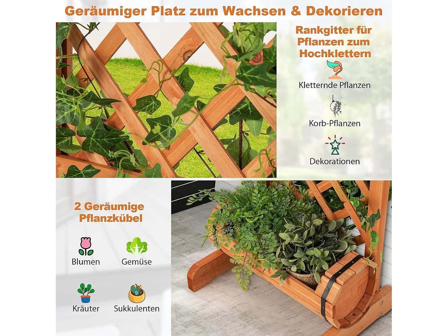 Pflanzkasten 2-stöckig