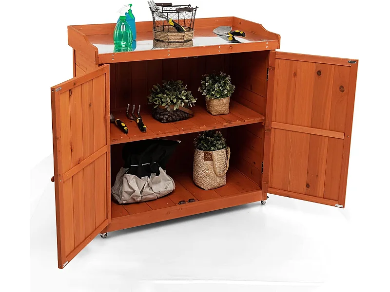 Gartenschrank auf Rollen