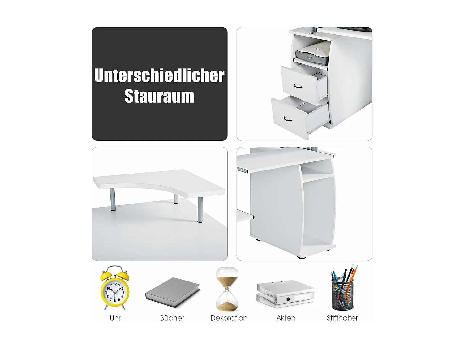 Computertisch Schreibtisch Bürotisch TI61733