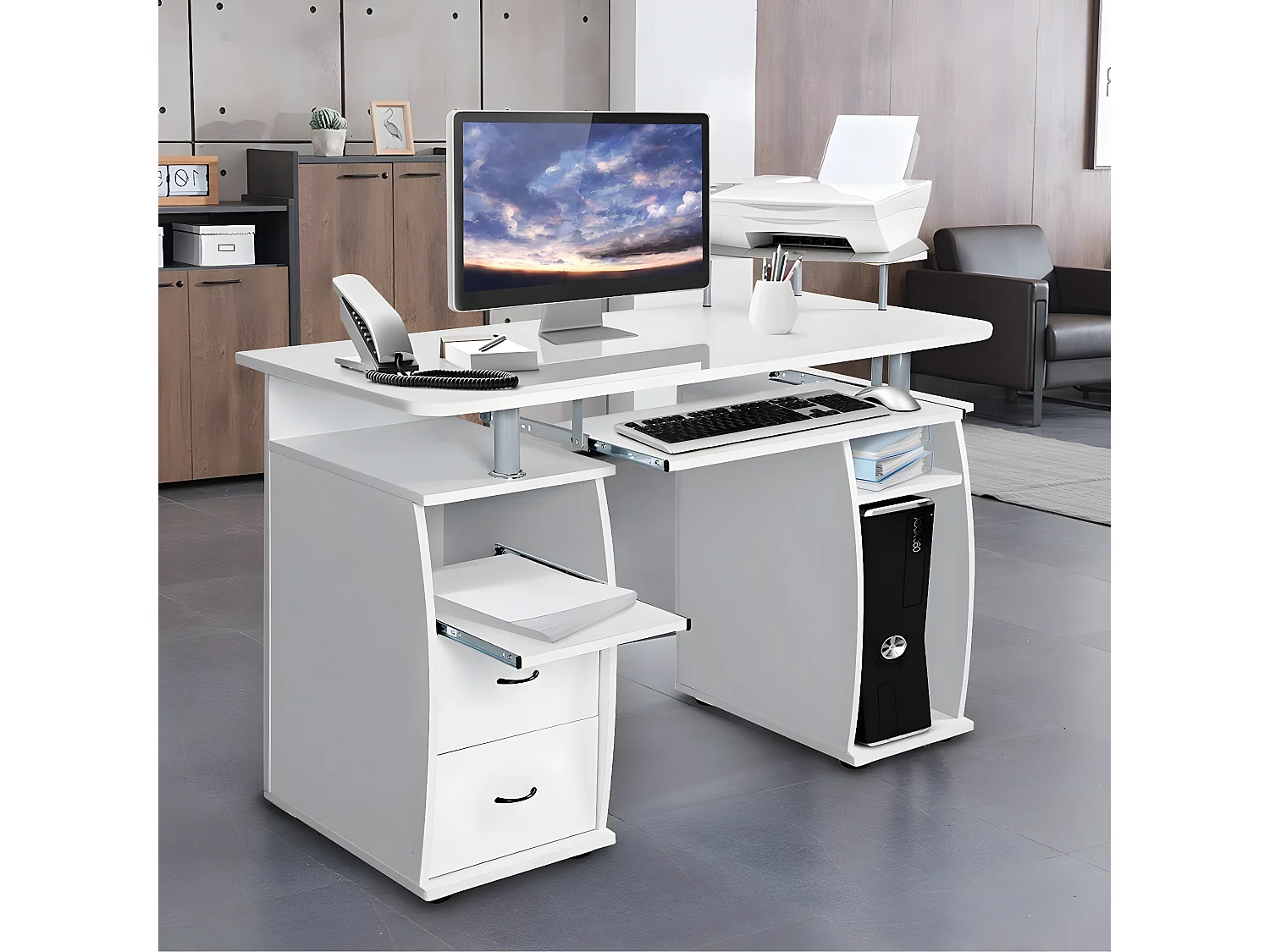 Computertisch Schreibtisch Bürotisch TI61733