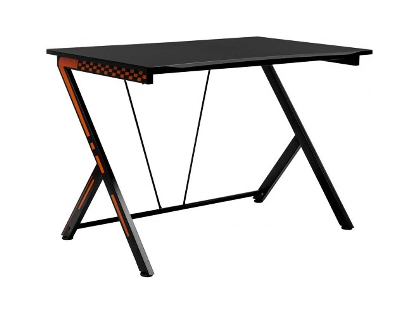 116 cm Gaming-Schreibtisch mit Ergonomischem Design 116 x 75 x 77 cm Schwarz
