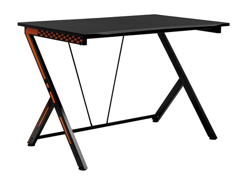 116 cm Gaming-Schreibtisch mit Ergonomischem Design 116 x 75 x 77 cm Schwarz