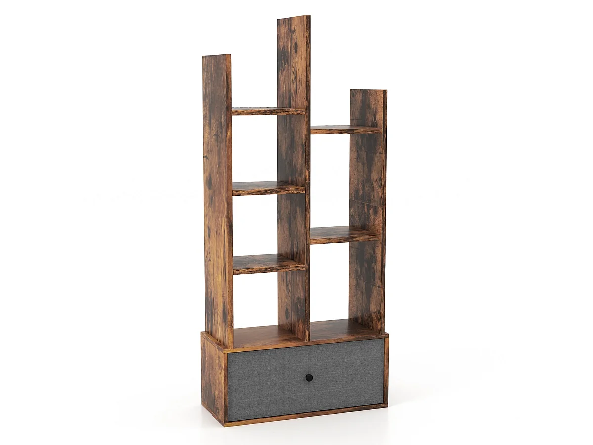 Moderno scaffale con cassetto Scaffale geometrico per libri