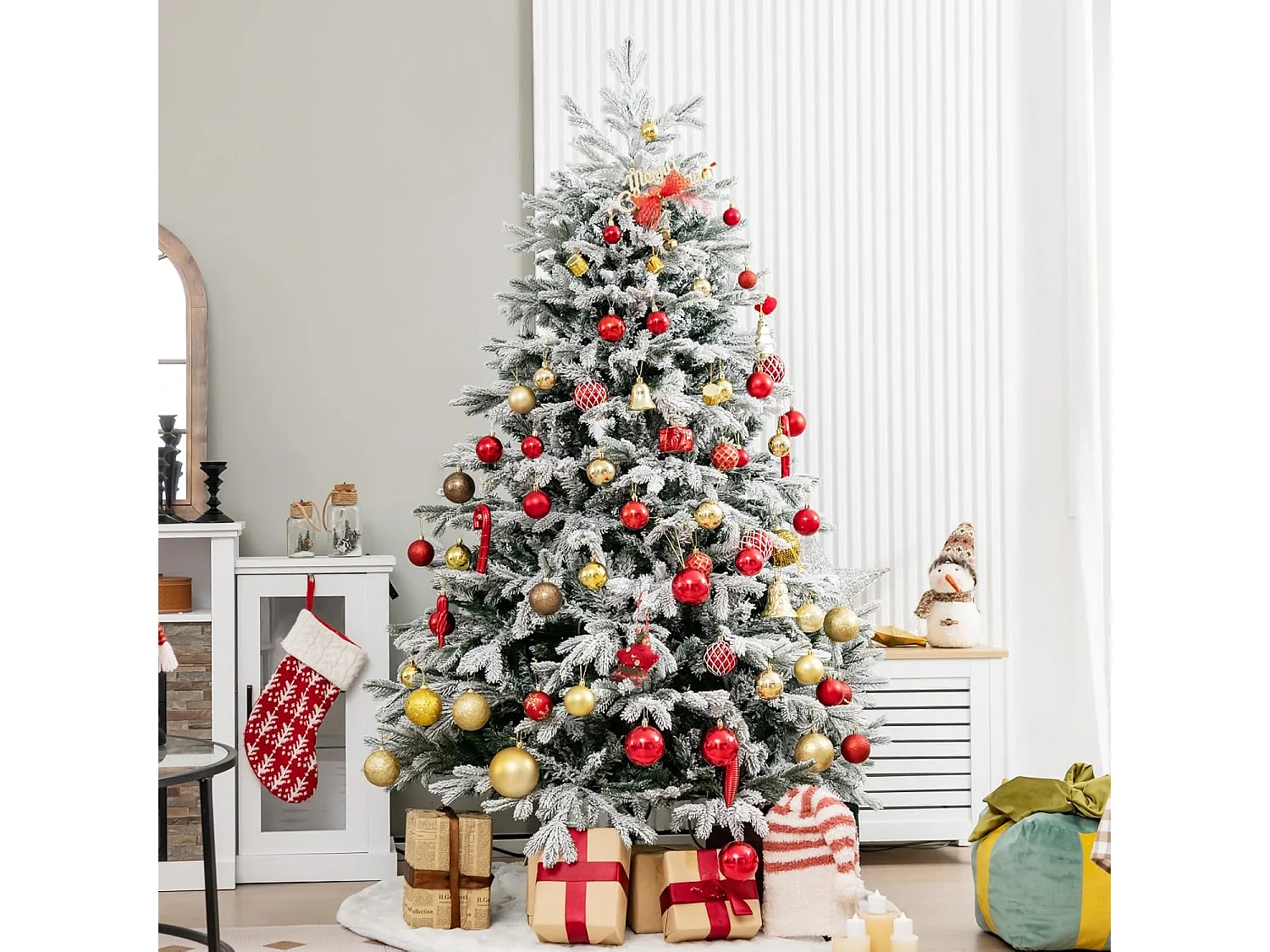 Weihnachtsbaum mit Schnee Beleuchtung OY46544PQDE