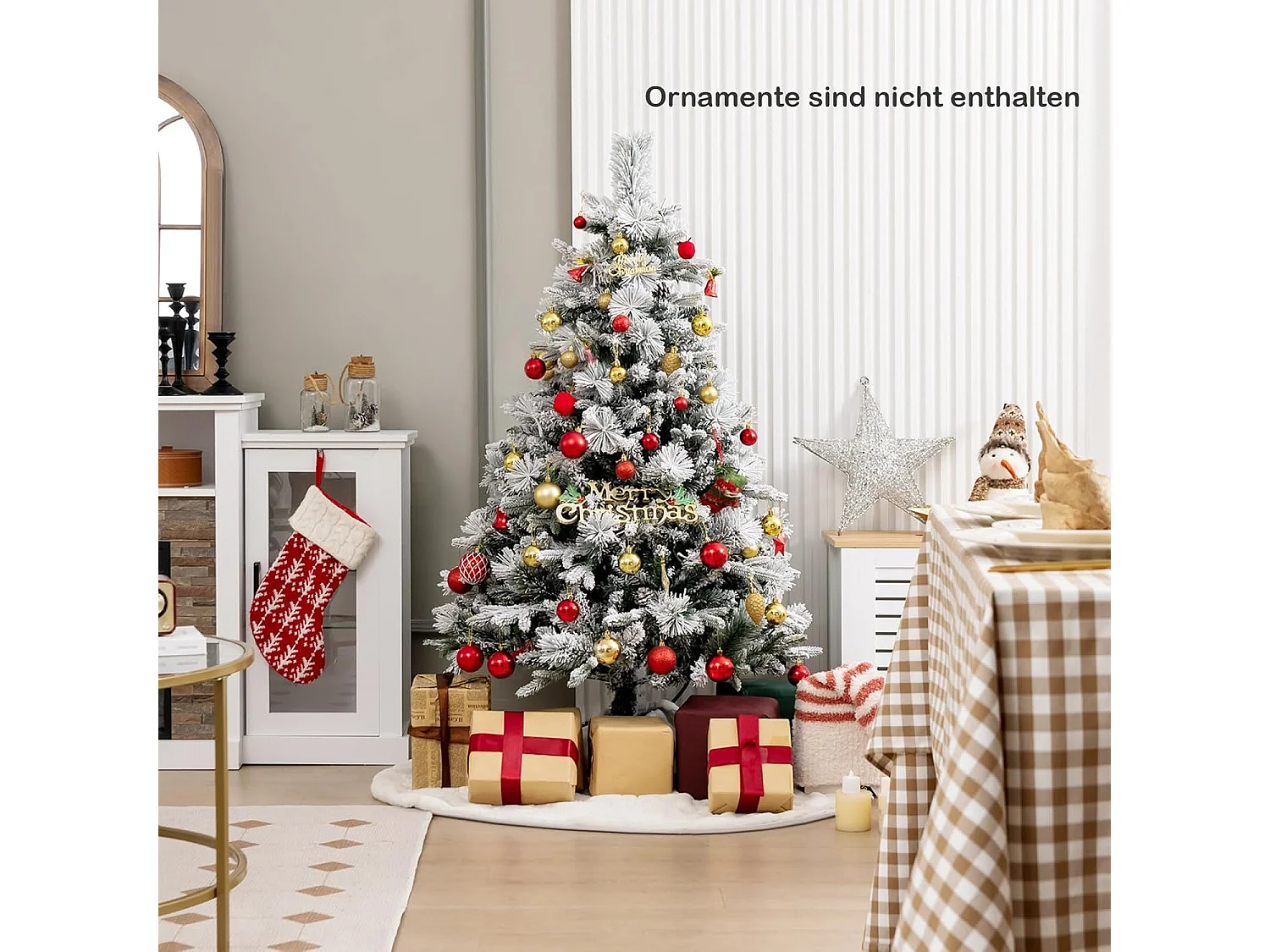 Weihnachtsbaum mit Schnee Beleuchtung OY46546PQDE