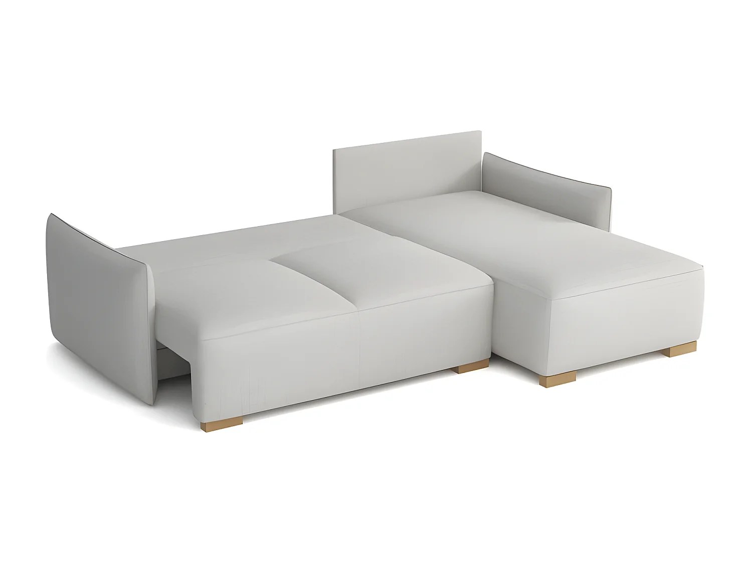 Canapé d'angle convertible FOLIA en L réversible gris foncé