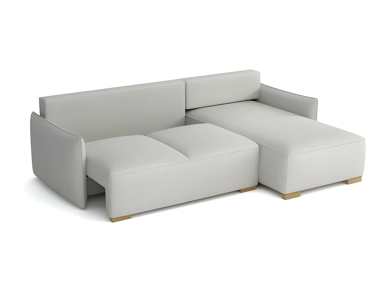 Canapé d'angle convertible FOLIA en L réversible gris foncé