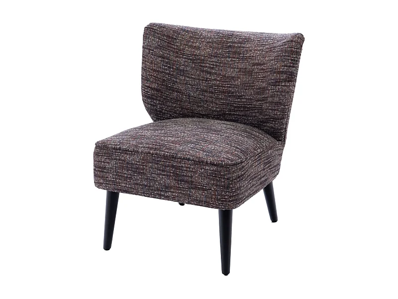 Fauteuil crapaud en tissu multicolore - GEORGE