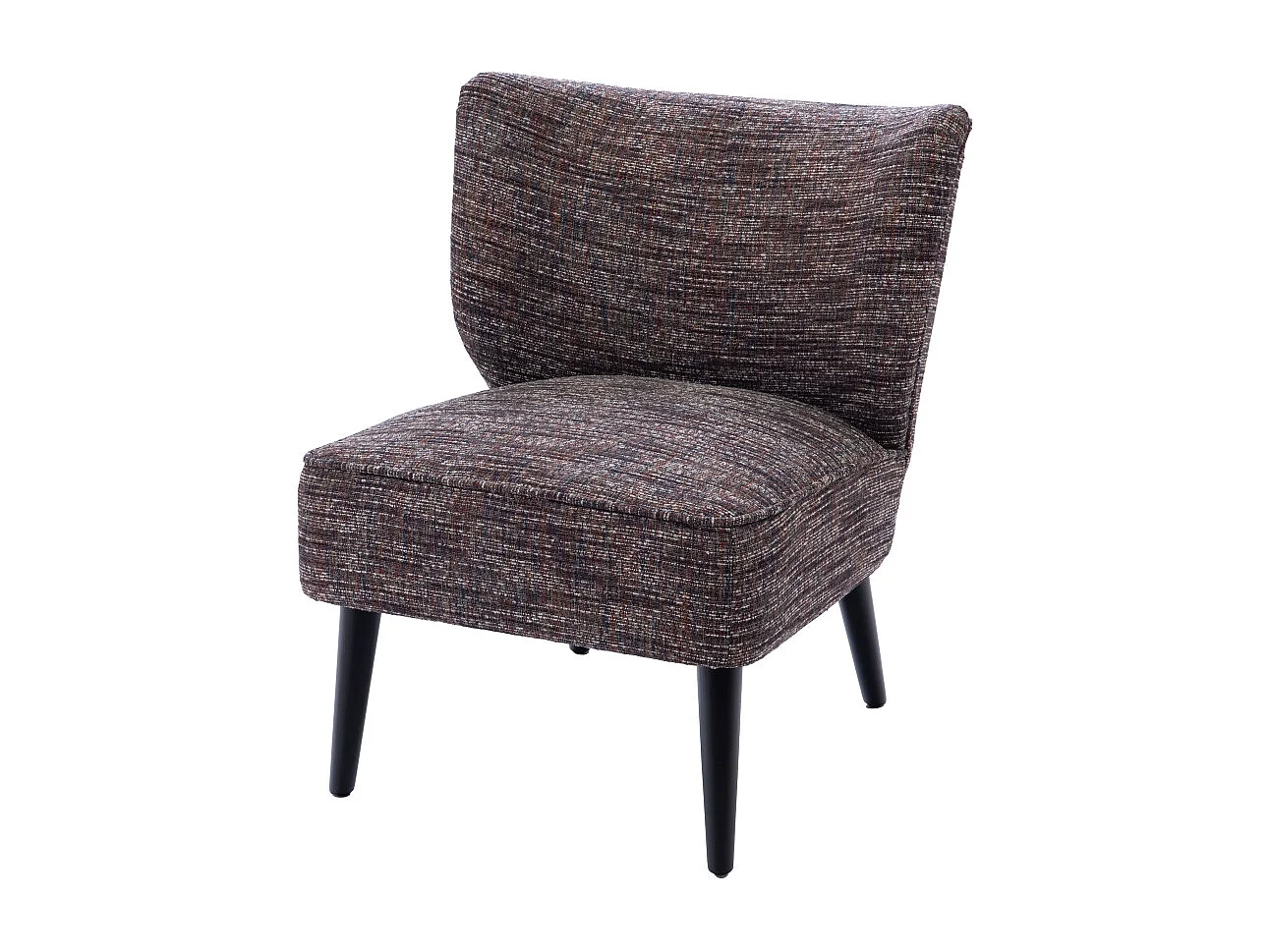 Fauteuil crapaud en tissu multicolore - GEORGE