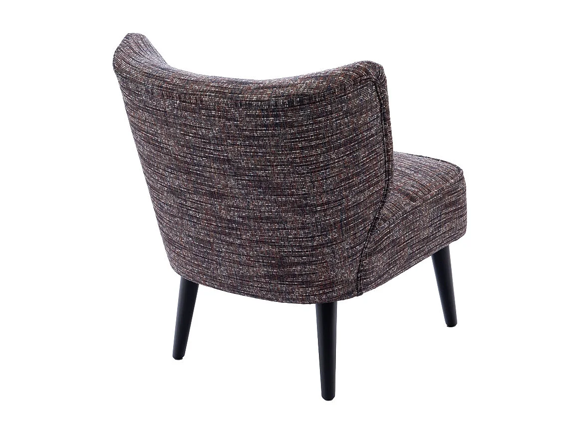 Fauteuil crapaud en tissu multicolore - GEORGE