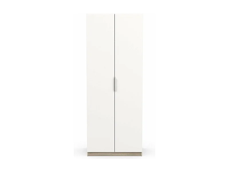 Roupeiro AMBIHOME SHADE 07 - Branco/Carvalho, C79xP51xA203cm