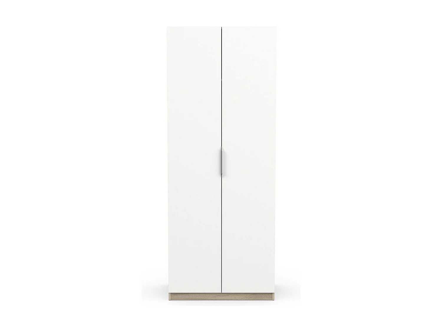Roupeiro AMBIHOME SHADE 07 - Branco/Carvalho, C79xP51xA203cm
