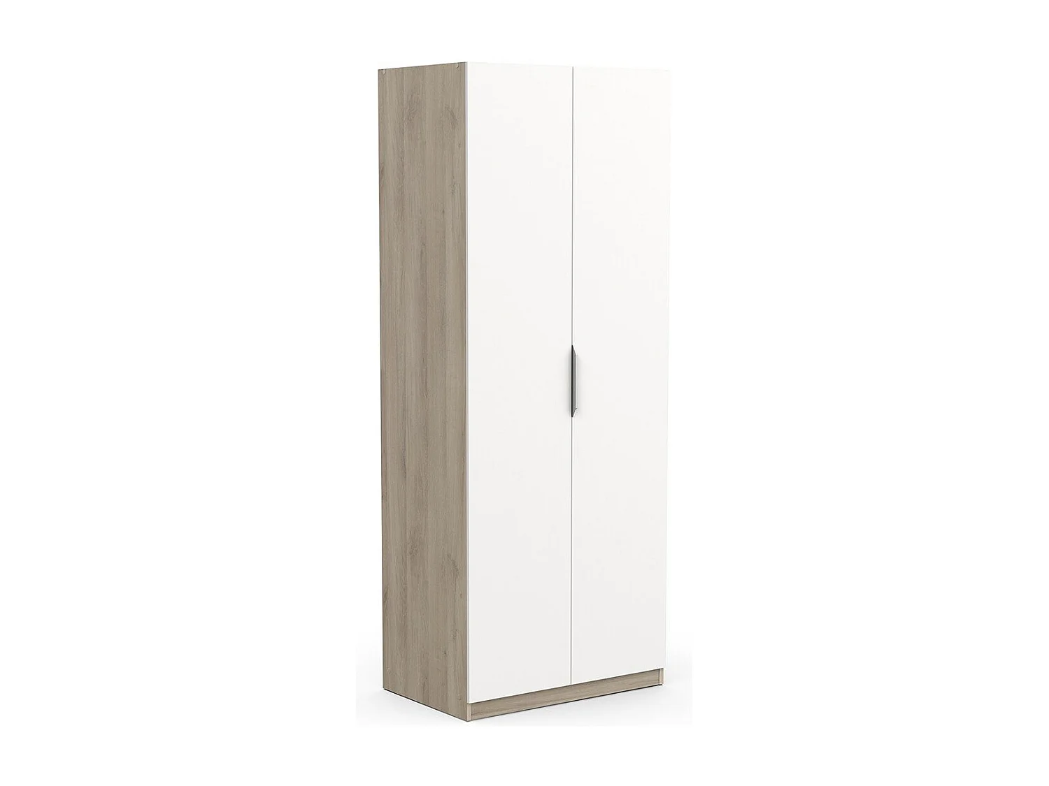 Roupeiro AMBIHOME SHADE 07 - Branco/Carvalho, C79xP51xA203cm