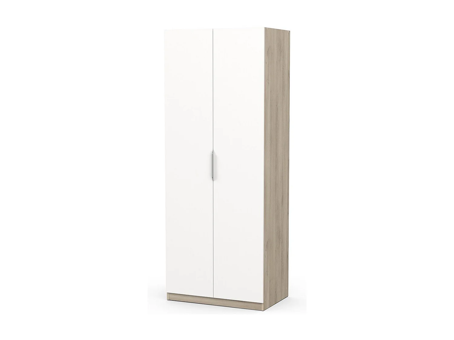 Roupeiro AMBIHOME SHADE 07 - Branco/Carvalho, C79xP51xA203cm