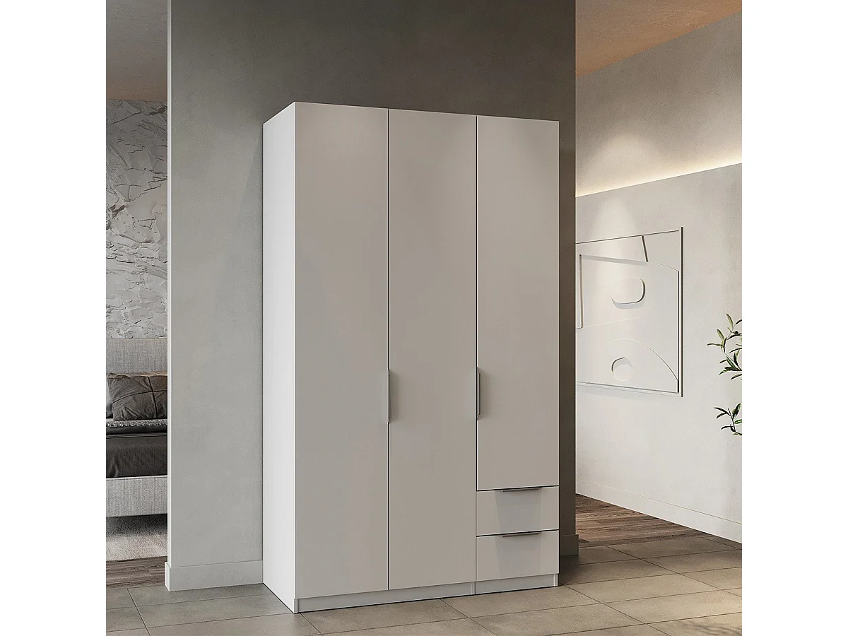 Kast met 3 deuren en 2 laden Ghost - L119,4 cm