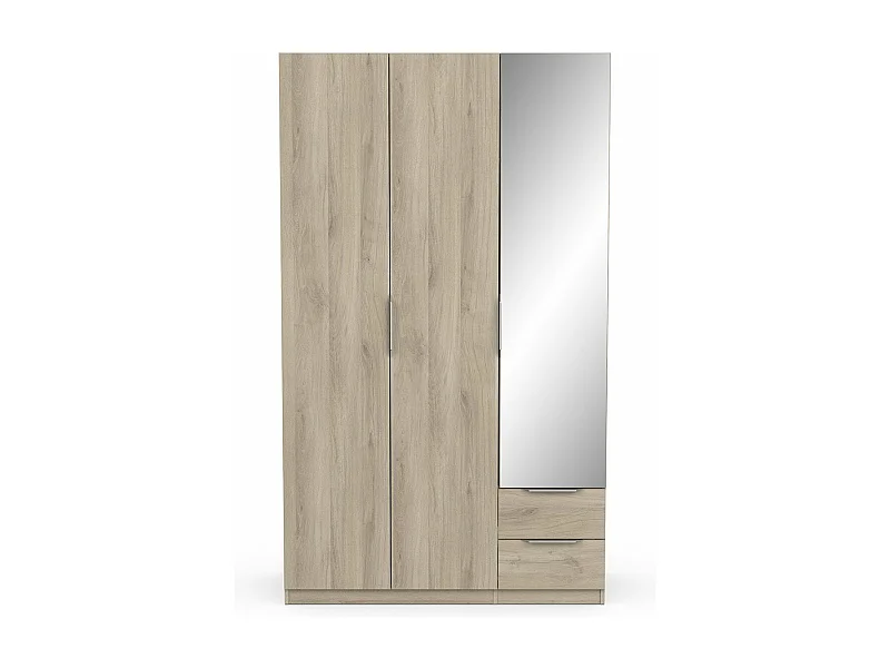 Roupeiro c/espelho AMBIHOME SHADE 10 - Carvalho, C119xP51xA203cm