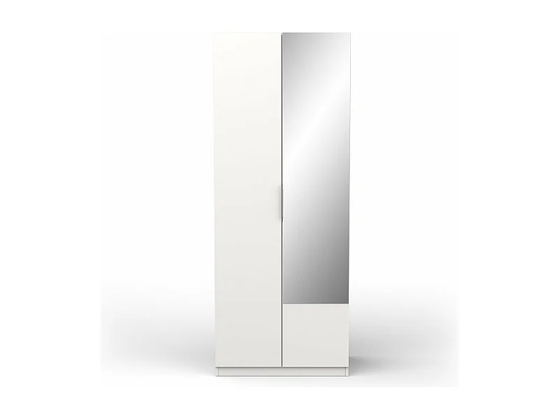 Roupeiro c/espelho AMBIHOME SHADE 08 - Branco, C79xP51xA203cm