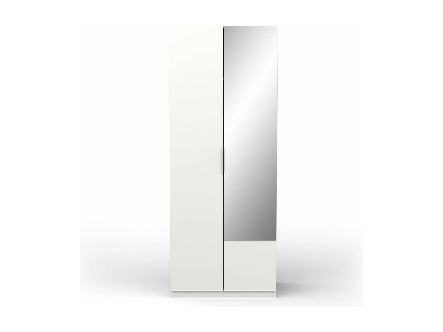 Roupeiro c/espelho AMBIHOME SHADE 08 - Branco, C79xP51xA203cm